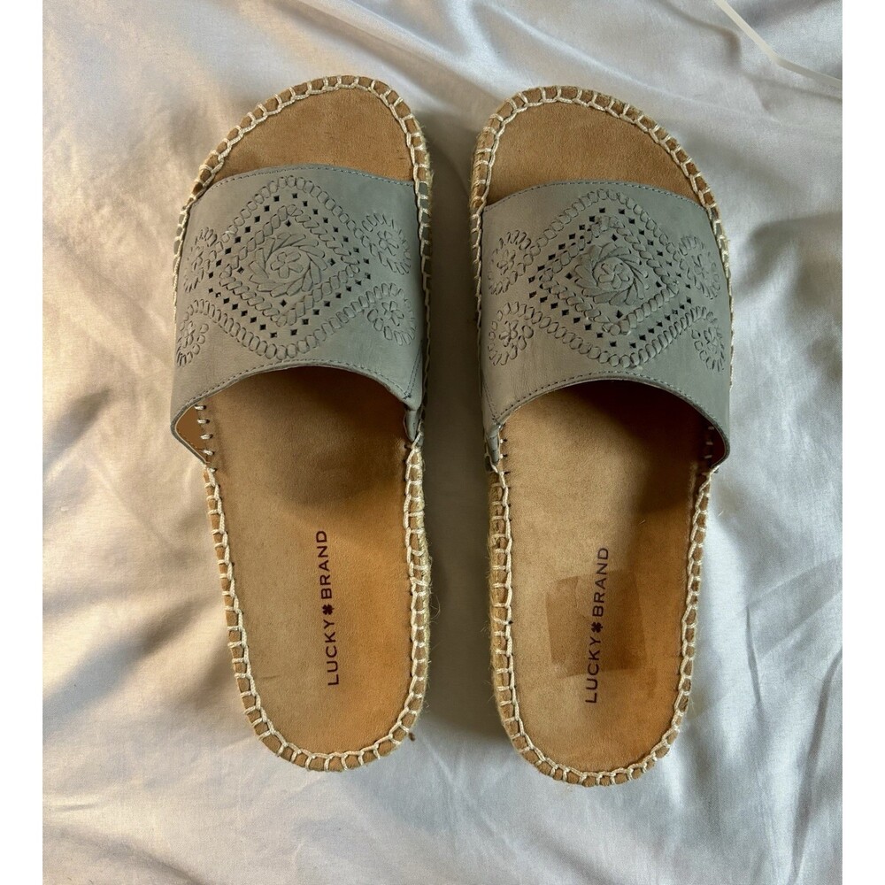 Lucky Brand Lemana Espadrille Flat Sandals - Women's Size 8.5